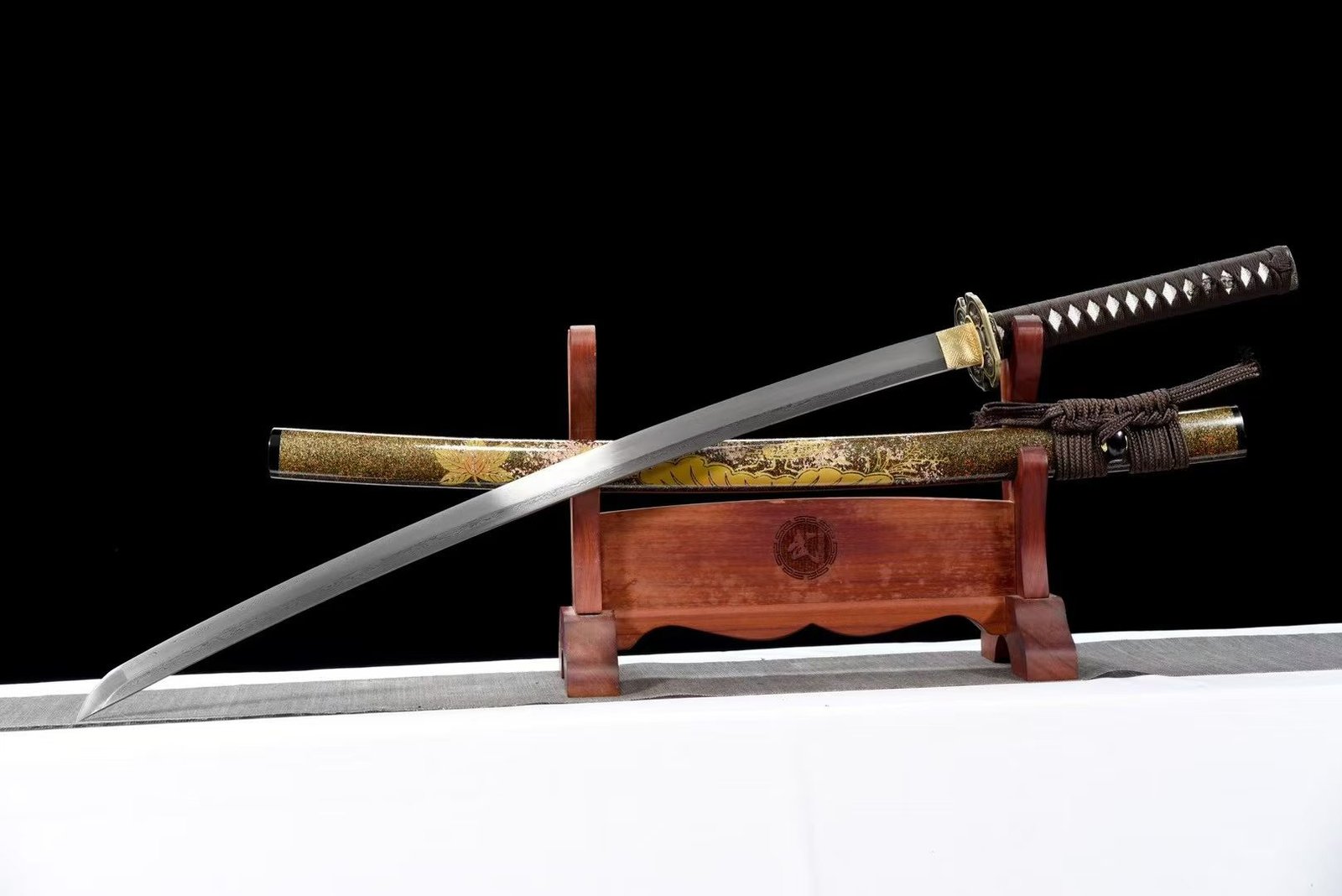Kiếm Nhật Katana Thép Hoa Văn Phù Du Mã