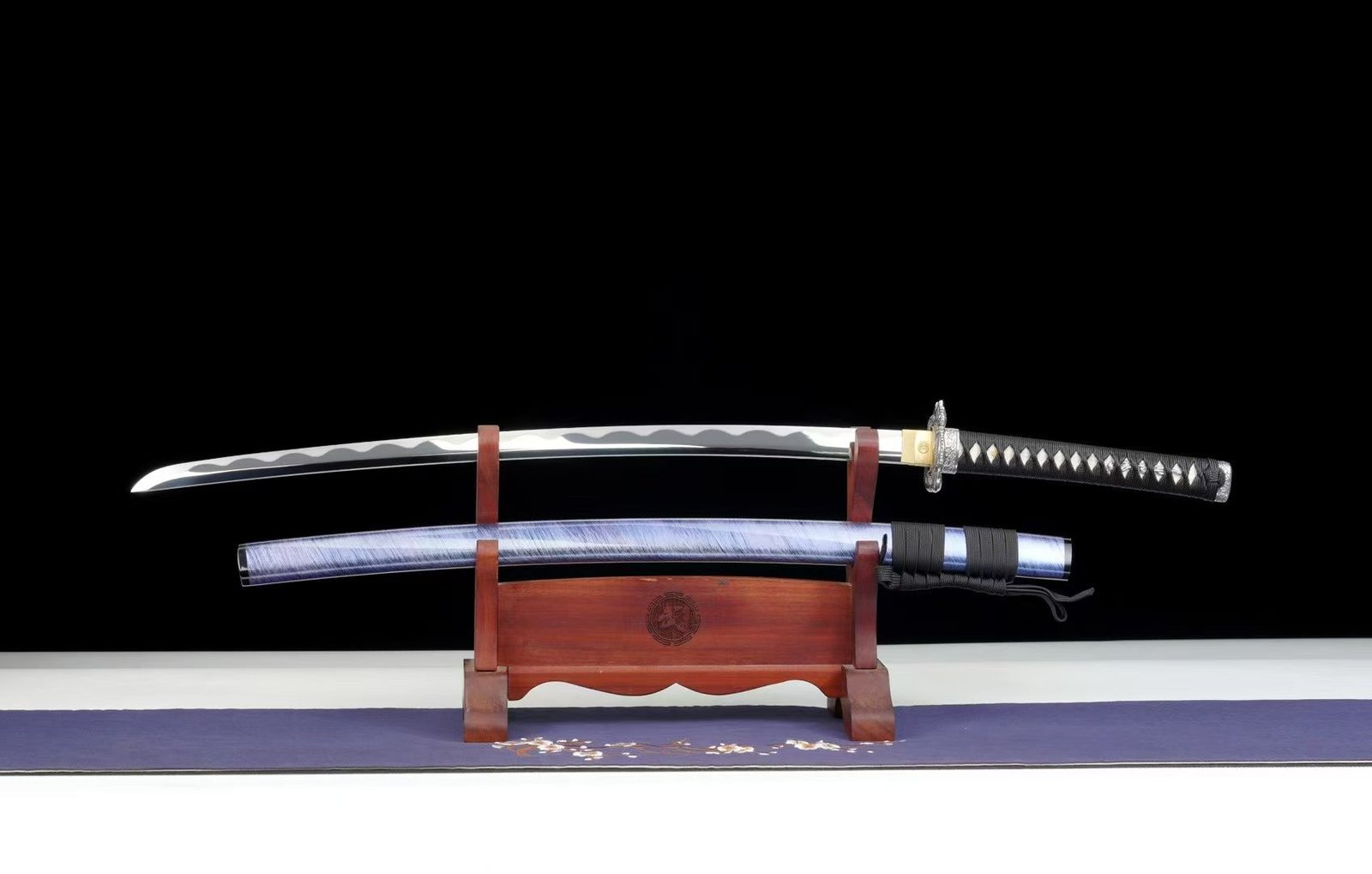 Kiếm Nhật KATANA Bạch Đồng Thủy Long Lưỡi Gương Bóng