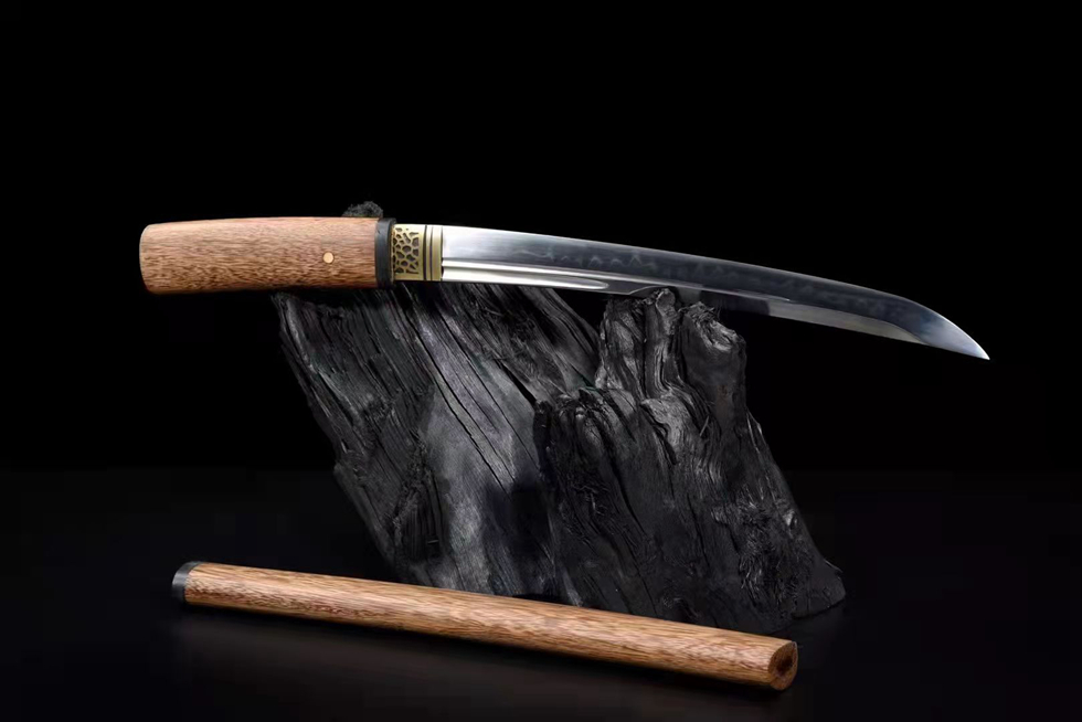 Kiếm Nhật Samurai Tanto Tiểu Vũ Hoàn - Hoa Lý Mộc 12 Inch - Phiên Bản T10 Thép Cao Cấp