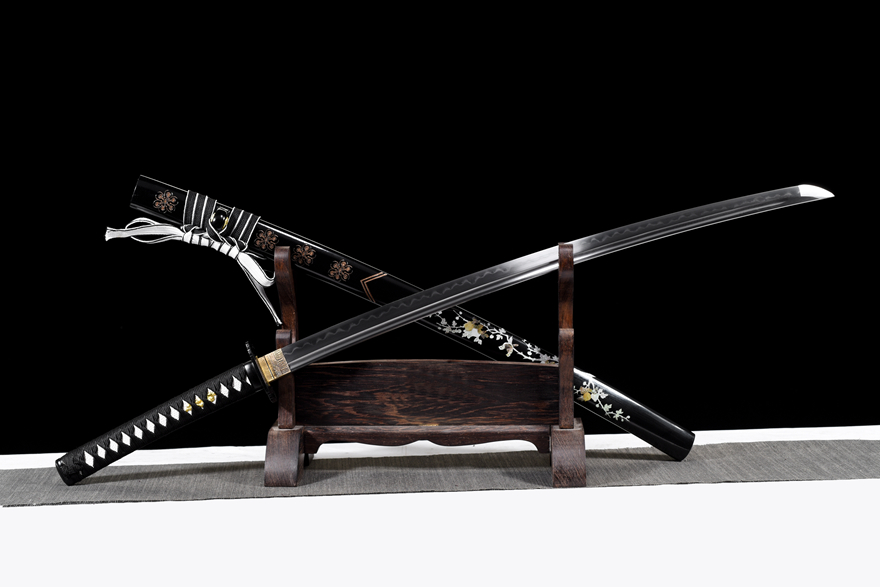 Kiếm Nhật Samurai Katana U Khấp – Phiên Bản Thép T8Phủ Đất Đốt Lưỡi Cao Cấp