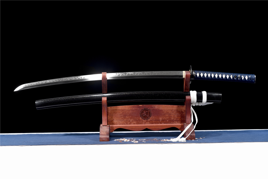 Kiếm Nhật Katana Hàn Dạ – Thép T10 Vân Lá