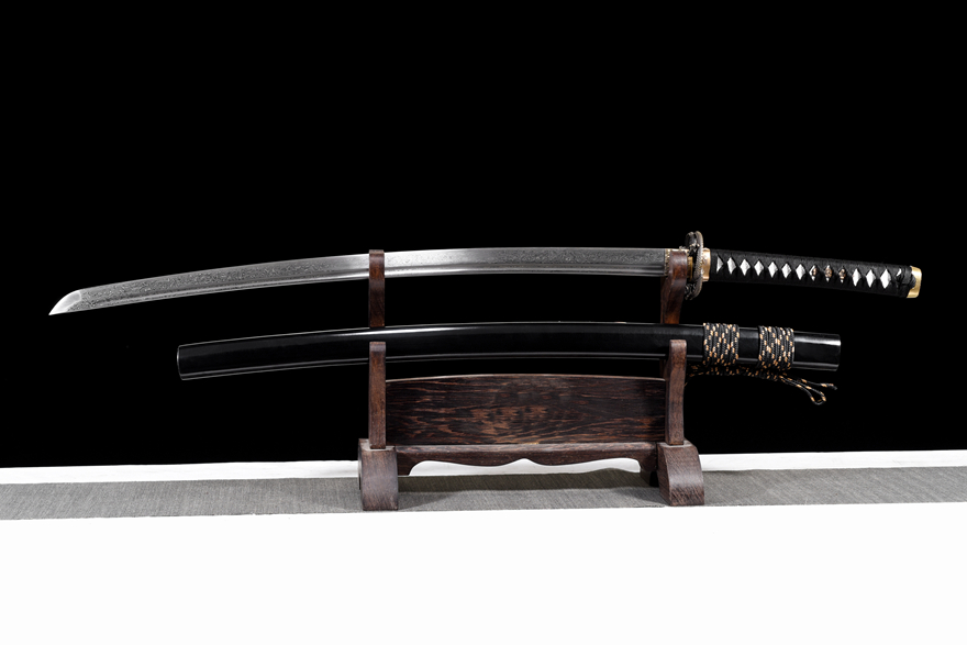 Kiếm Nhật Samurai Katana Xích Diệm Long Thị – Phiên Bản Thép Gấp Vân Hoa Nghệ Thuật Cao Cấp