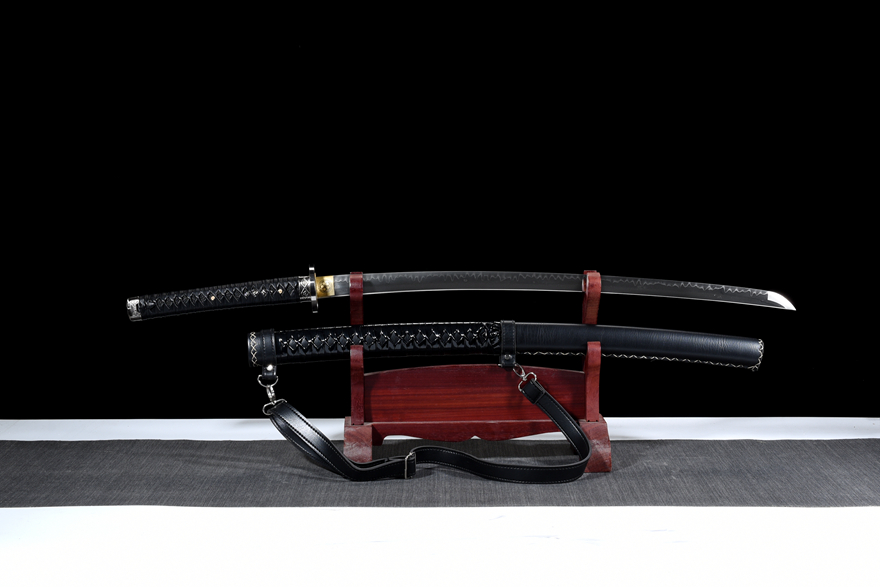 Kiếm Nhật Samurai Katana Hành Thi Giả – Phiên Bản Thép T10 Tôi Đất Sét Hiệu Năng Cao