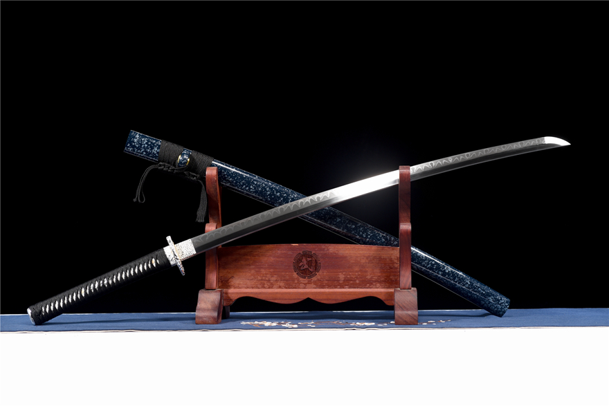 Kiếm Nhật Katana Ngân Bì Hưu – Phiên Bản Vân Lá T10 Cao Cấp