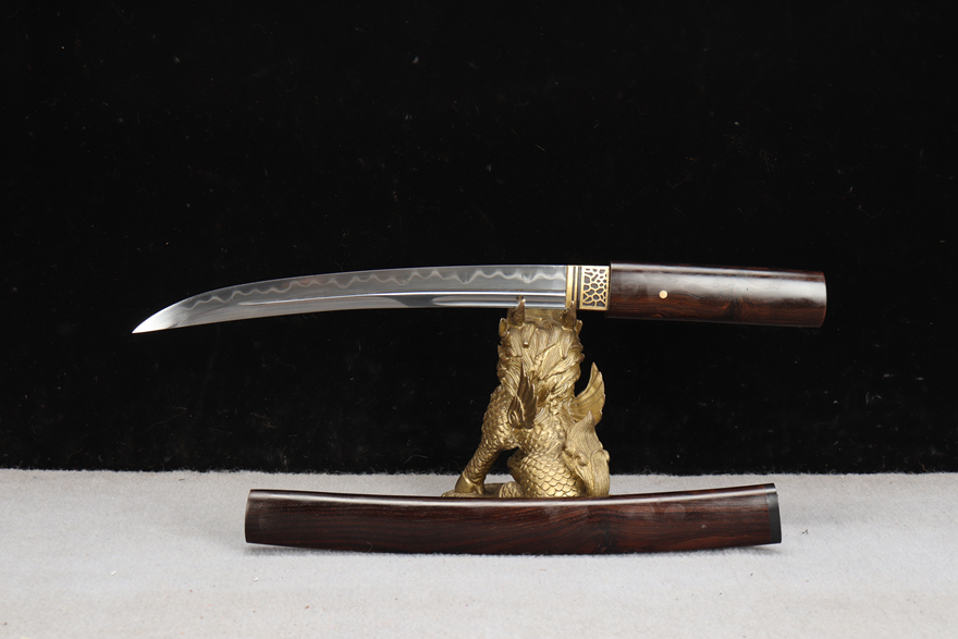 Kiếm Nhật Tanto Hắc Đàn – Phiên Bản T10 Nhỏ Ô Hoàn (Kogarasu Maru) Cao Cấp