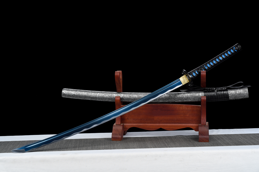Kiếm Nhật Samurai Katana Vân Hải – Lưỡi Thép Carbon Nung Xanh