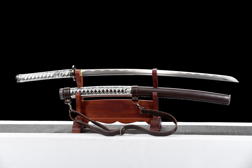 Kiếm Samurai Katana Mỹ Qiong Yên – Phiên bản Được Bọc Da