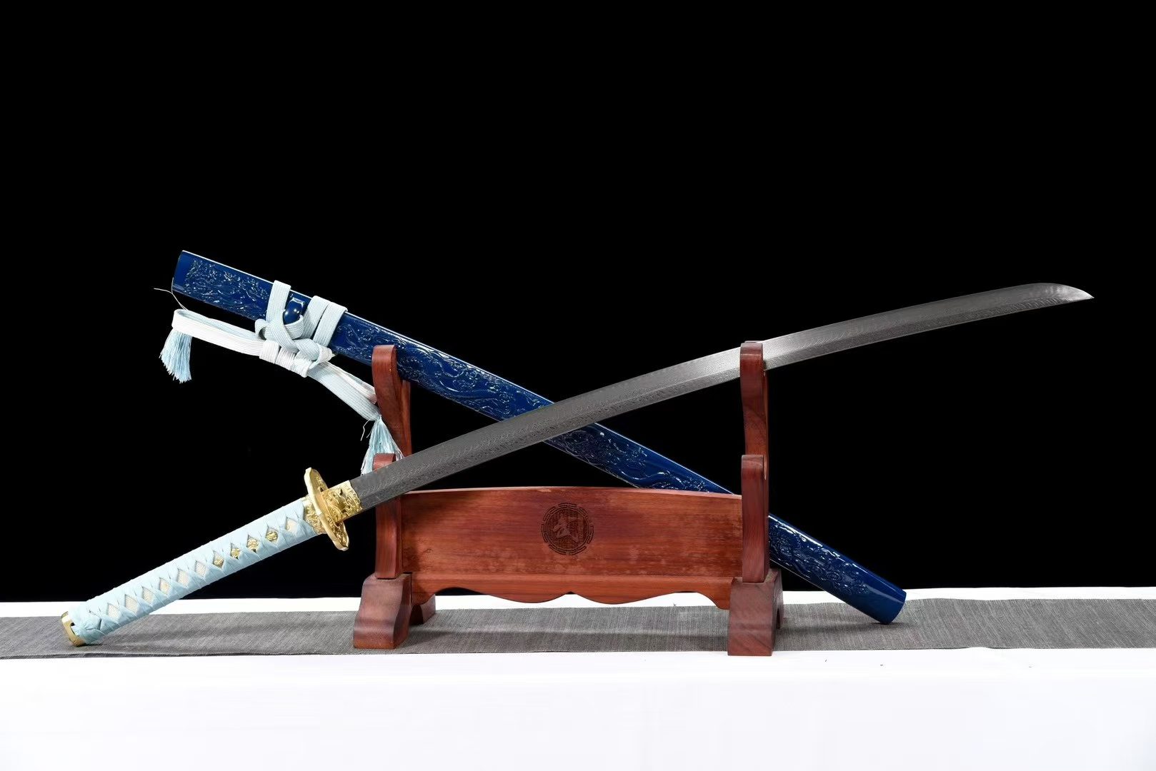 Kiếm Nhật Samurai Damascus Vân Đuôi Phượng Chí Tôn Long Thần