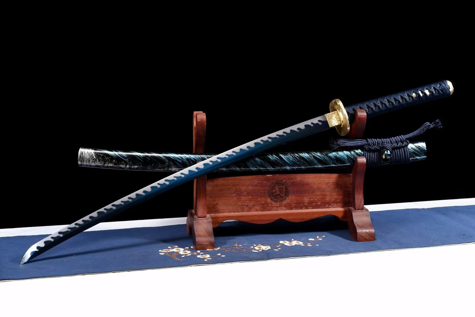Katana Samurai Cao Cấp Âm Thanh Ếch Kêu – Thép Mangan Rèn, Siêu Bền, Sắc Bén Vượt Trội