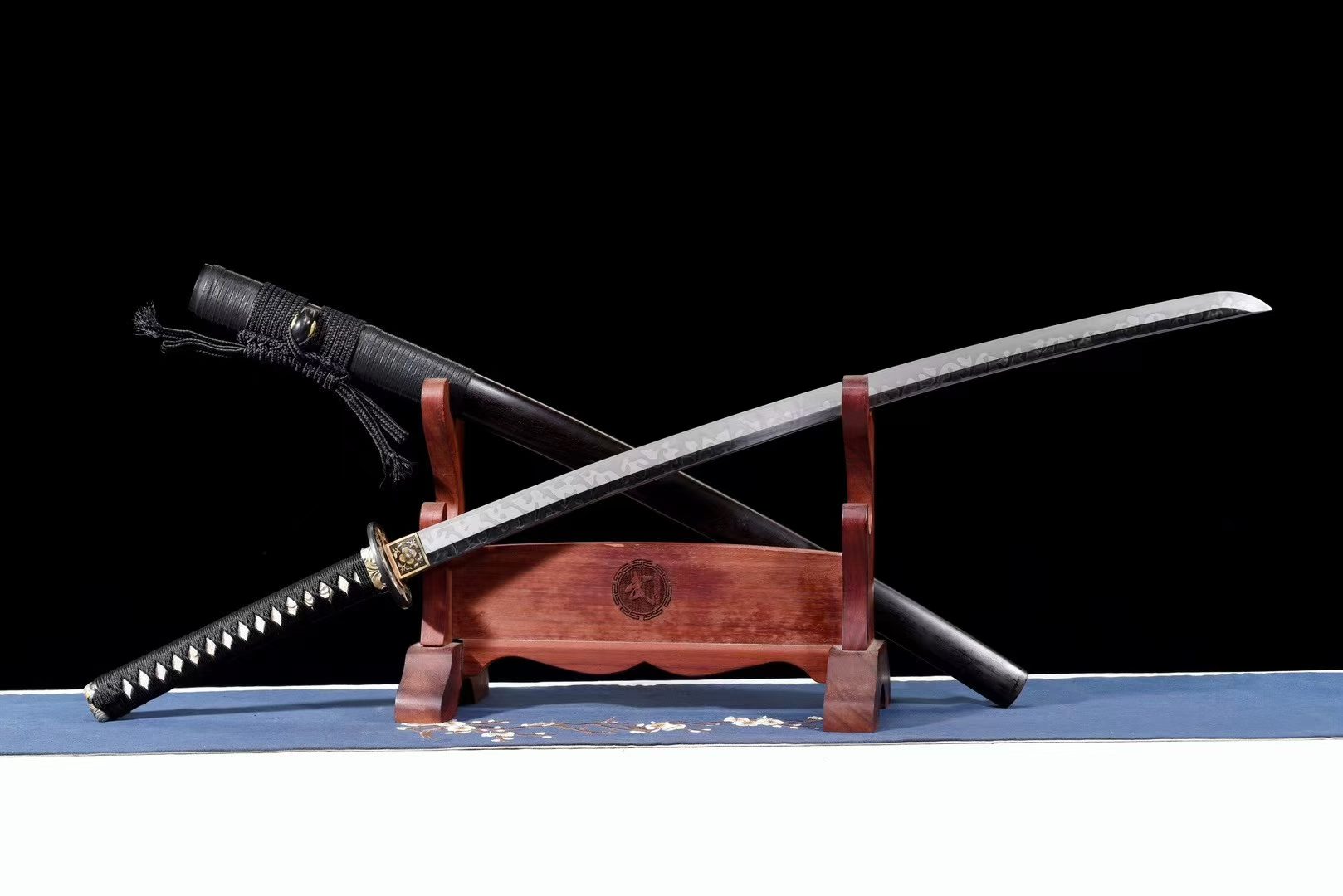 Kiếm Nhật Katana Gỗ Mun T10 – Kaisho Clay Temper Phiên Bản Thủ Công Cao Cấp