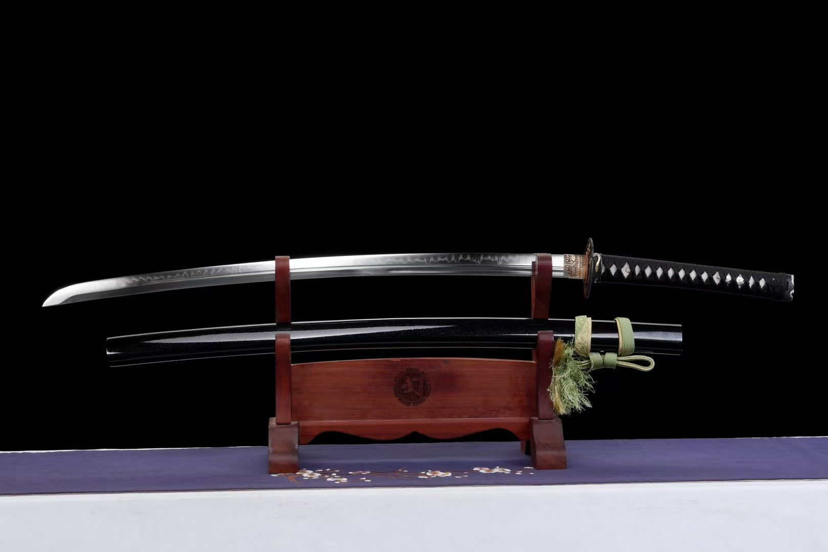 Kiếm Nhật Katana Thanh Xà Tiểu Ô Hoàn T10 Clay Temper Cao Cấp