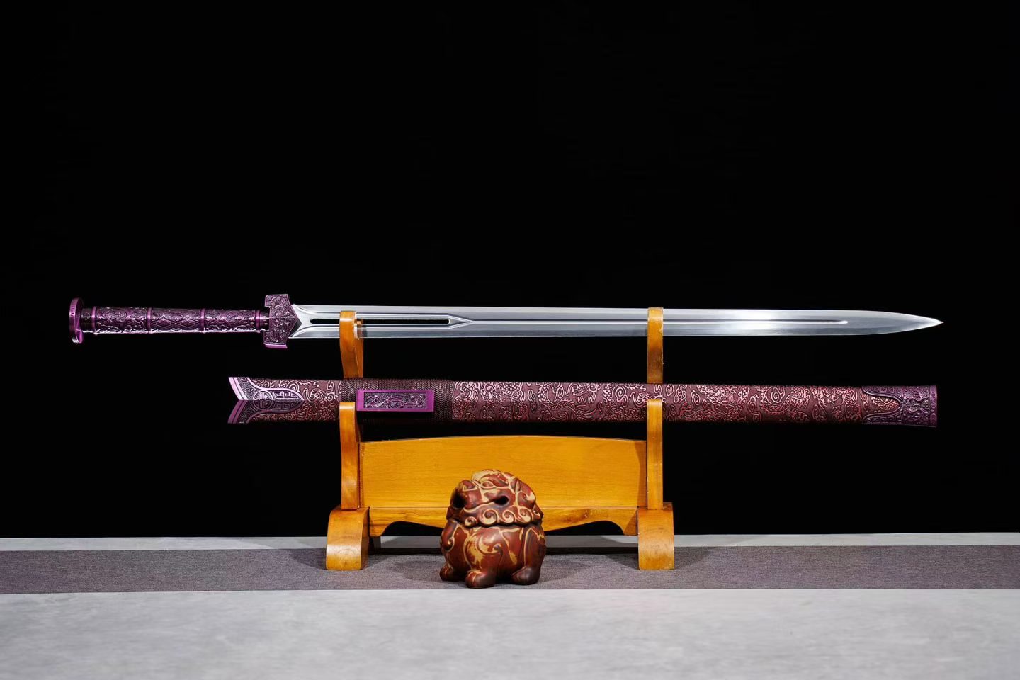 Kiếm Tử Uyên Hán Kiếm 102cm – Thép Mangan Hiệu Năng Cao