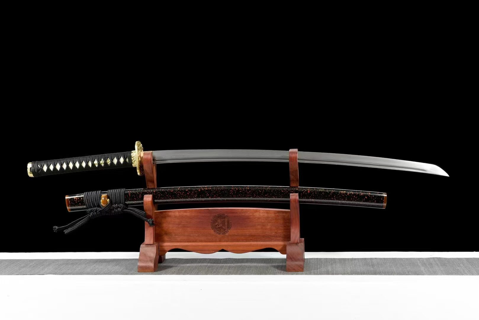 KIẾM NHẬT KATANA DIÊM LA LỆNH - THÉP HOA VĂN BÁCH LUYỆN RÈN THỦ CÔNG