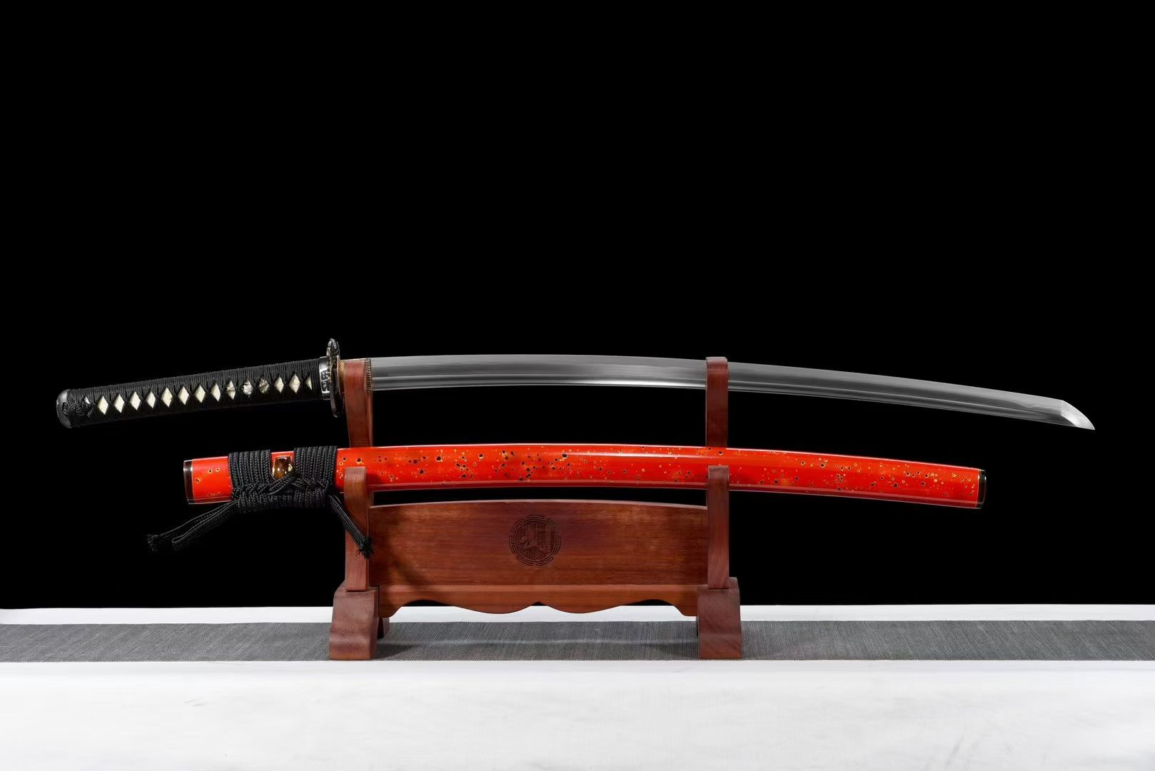 KIẾM NHẬT KATANA KỴ SĨ GIÁP THÉP ĐỊA CƠ RÈN THỦ CÔNG