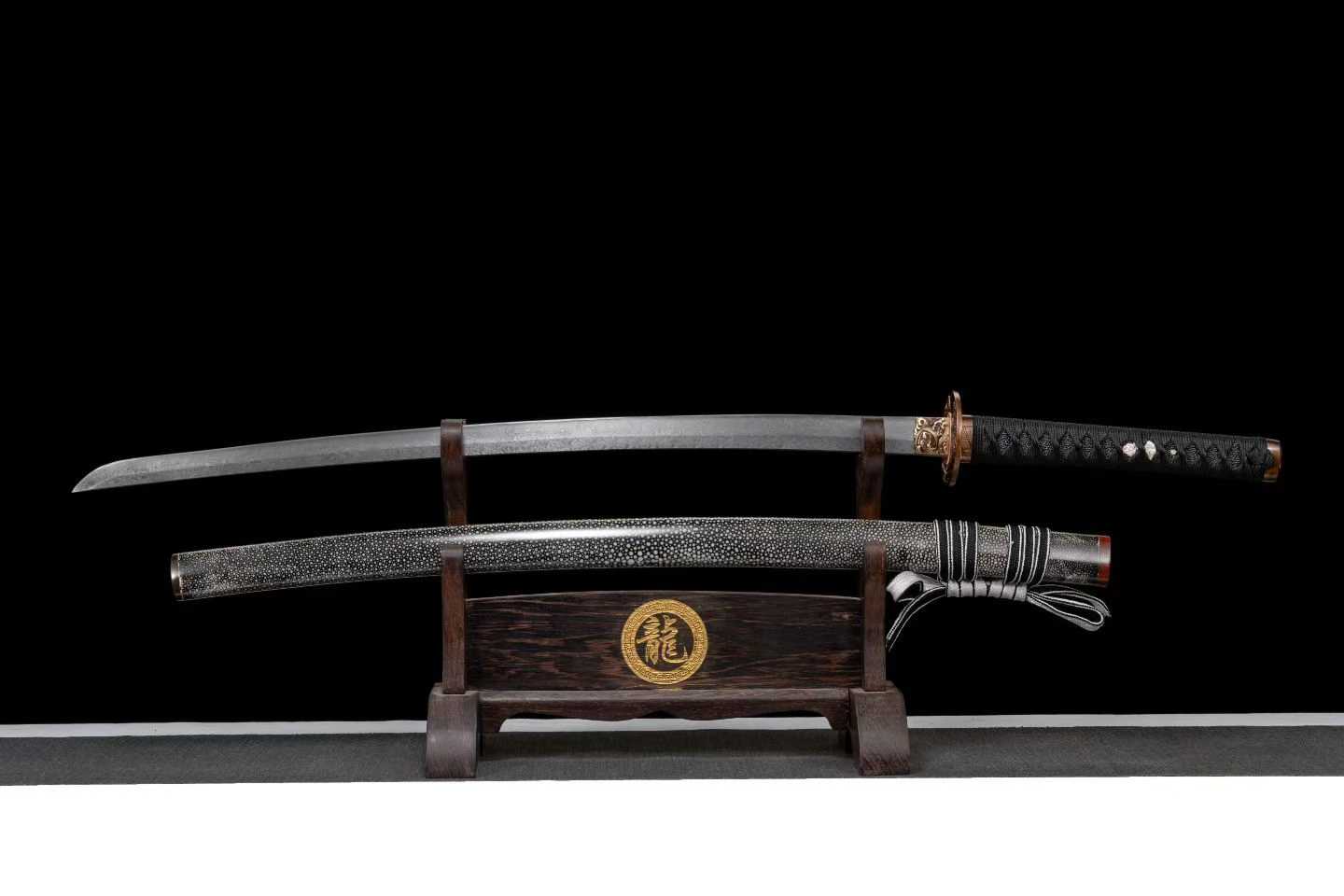 Kiếm Nhật Katana Phù Sinh Nhược Mộng – Thép Gập Hoa Văn, Lưỡi Cứng Cao, Phiên Bản Cao Cấp