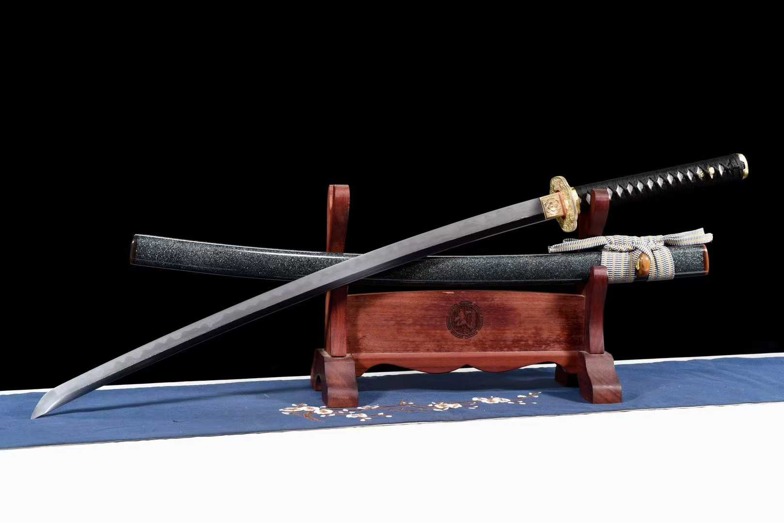Kiếm Katana Mạn Thiên Tinh Thần – Thép Gấp Hoa Văn, Tôi Lưỡi, Mài Ba Màu Nhật Bản