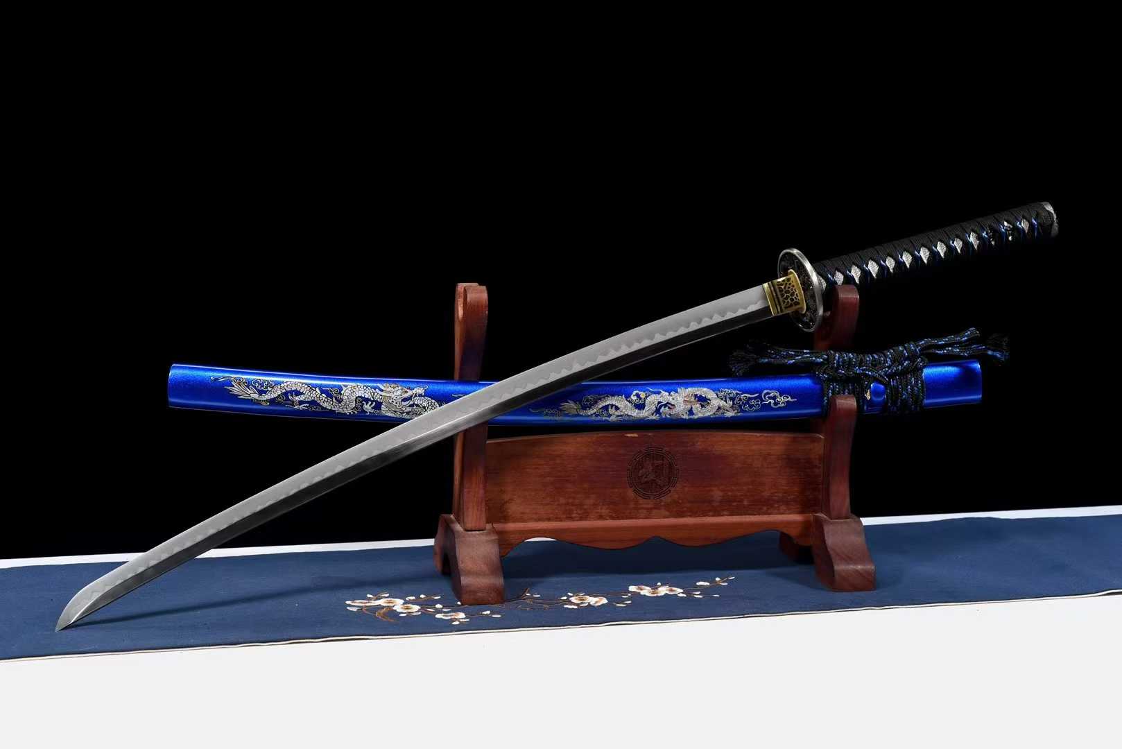 Kiếm Katana Mị Long – Thép T10 Tôi Lưỡi, Mài Ba Màu, Kỹ Thuật Tôi Đinh